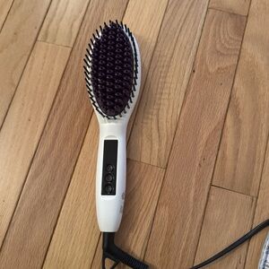 Instyler White and Purple Hair Straightening Brush